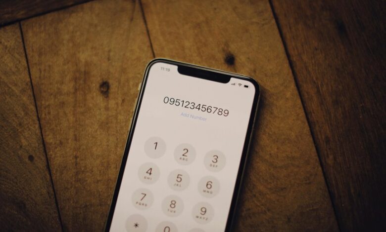 phone numbers and domain identifiers listed