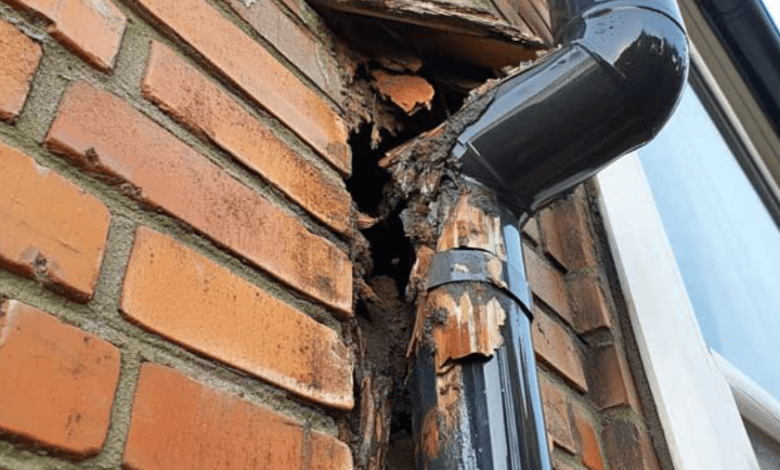 What Causes Water Marks Along the Bottom of Exterior Walls?